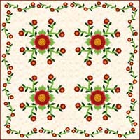 full Rose of Sharon quilt