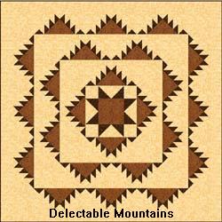 Delectable Mountains with a star pattern
