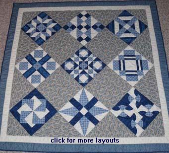 Quilt block pattern - Double 9 Patch Quilt block
