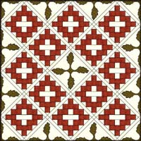 with oak leaf applique